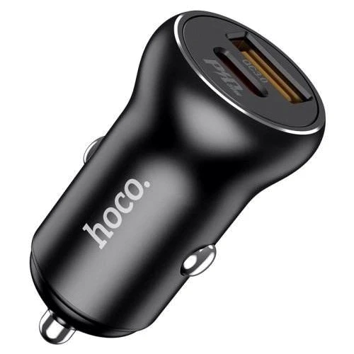 Зарядное устройство Hoco Car Charger USB+USB-C NZ5 PD+QC 30W Black: Особенности USB-C, Быстрая зарядка