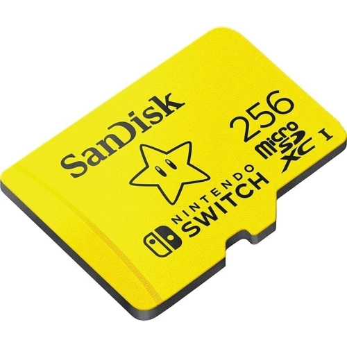 Карта памяти SanDisk 256GB microSDXC for Nintendo Switch (SDSQXAO-256G-GNCZN): Объем 256 ГБ
