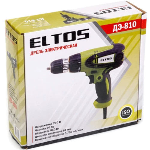 Дрель-шуруповерт Eltos ДЭ-810: Назначение Бытовой