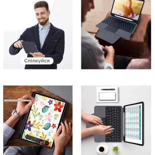 Аксессуар для iPad AirOn Premium Case Smart Keyboard Black for iPad 10.9 (2022 / 2024) / iPad 11 2025 фото 17
