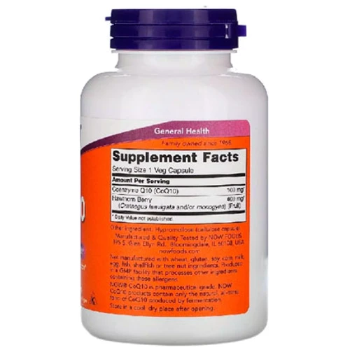 Now Foods CoQ10 100 mg Коензим Q10 30 веганських капсул