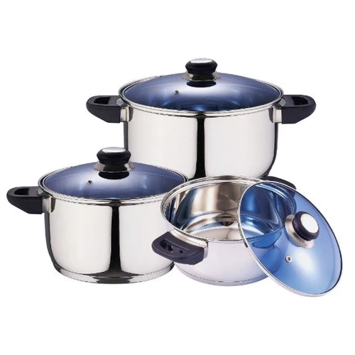 Кастрюля Кастрюля Bergner-KaiserHoff KH 6506 (6 л): Материал корпуса нержавеющая сталь