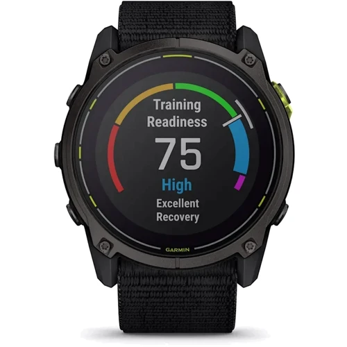 Смарт-часы Garmin Enduro 3 Carbon Gray DLC Titanium with Black UltraFit Nylon Strap (010-02751-01): Виды спорта Гольф, Велоспорт, Плавание, Бег
