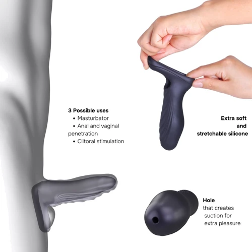 Насадка на член Manwan Ryzer Black Plum