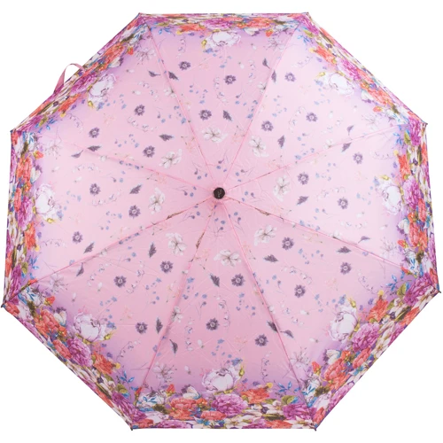 Парасолька жіночий компактний автомат ART RAIN рожевий (ZAR4916-43)