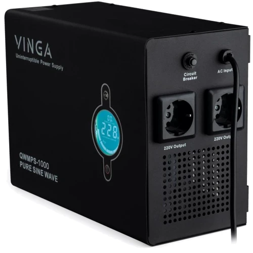 Vinga QWMPS-1000 1000VA LCD (QWMPS-1000): Тип архитектуры Линейно-интерактивный (line-interactive)