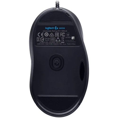 Мышь Logitech MX518 (910-005544) Black: Эргономика для правой руки