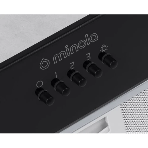 Витяжка Minola HBI 52622 BL GLASS 700 LED: Матеріал корпусу метал