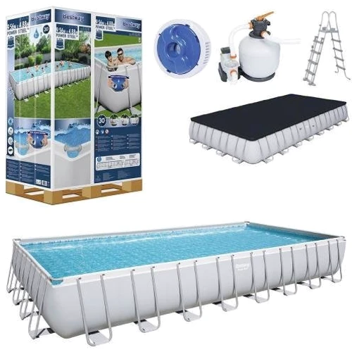Каркасный бассейн Bestway Power Steel Frame 956х488х132 см (56623)