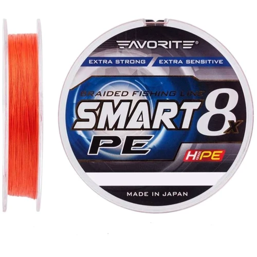Favorite Smart PE 8x 150м, #0.5/0.117мм, 4.1кг, red orange (1693.10.79)
