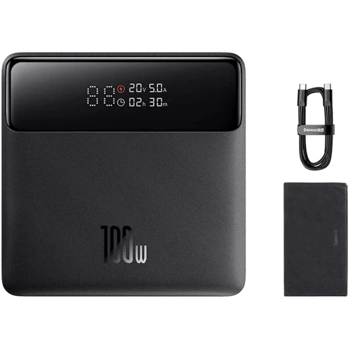 Зовнішній акумулятор Baseus Power Bank 20000mAh Blade HDEdition Digital Display 100W Black (PPBL000301): Ємність батареї, мАг 20000