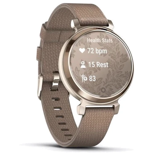 Смарт-часы Garmin Lily 2 Classic Cream Gold with Coffee Fabric Band (010-02839-14): Дисплей 1"x0.84" (25.4x21.3 мм) TFT (240x201 pixels)