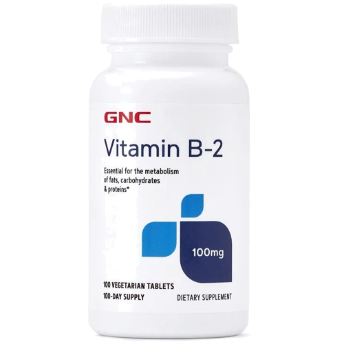 GNC Vitamin B2 100 mg, 100 Tablets