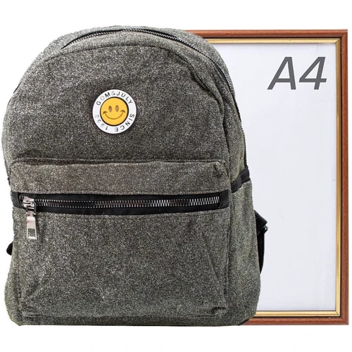 Женский рюкзак Valiria Fashion серебристый (4DETBI9009-9): Тип ручки Плечевой ремень, Короткая ручка