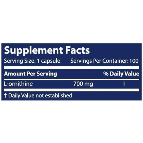 Амінокислота для спорту Scitec Nutrition Ornithine 100 caps: Смак Без смаку