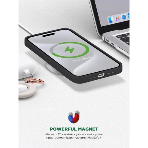Чехол для iPhone ArmorStandart ICON2 MagSafe Black for iPhone 15 Pro Max (ARM72748) фото 6