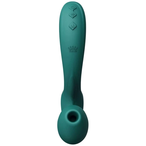 Вибратор-пульсатор с вакуумной насадкой Zalo – Talis G-Spot PulseWave Vibrator Turquoise Green