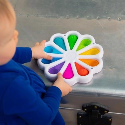 Іграшка тактильна кольорові пелюстки Fat Brain Toys dimpl digits (F275EN): Призначення іграшки Розвиток пам'яті, Дрібна моторика, Логічне мислення