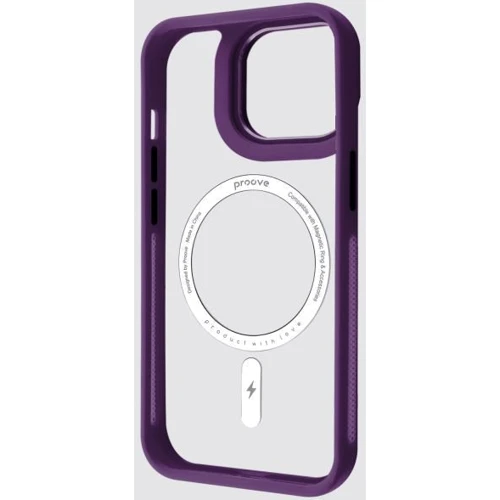Чохол для iPhone Proove Clear Essence Case with Magnetic Ring Deep Purple for iPhone 15 Pro Max: Тип чохла накладка на заднюю часть