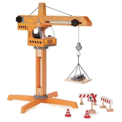 Дерев'яний підйомний кран Hape з аксесуарами (E3011)