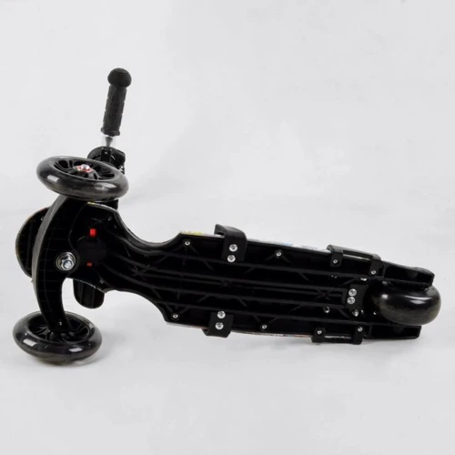 Самокат Best Scooter із захисним бампером чорний (S 3395): Матеріал коліс полиуретан