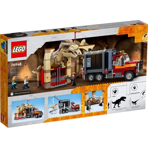 Конструктор LEGO Jurassic World Втеча тиранозавра та атроцираптора (76948) фото 7