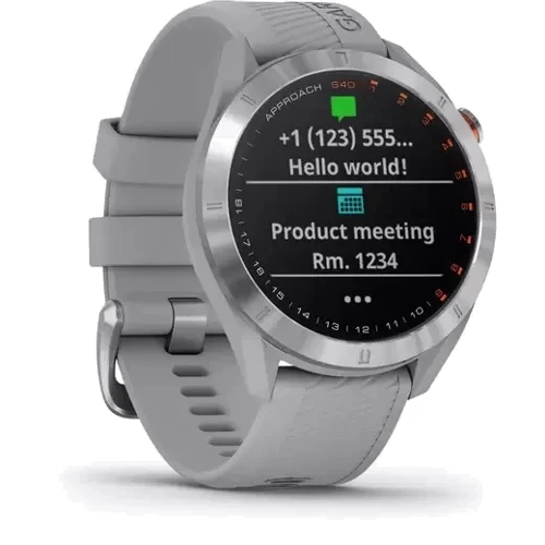 Смарт-часы Garmin Approach S40 Stainless Steel (010-02140-00): Дисплей 1.2 Transflective (240 x 240)