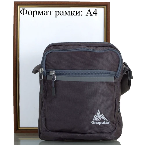 Чоловіча сумка планшет Onepolar сіра (W5632-grey): Стиль спортивний