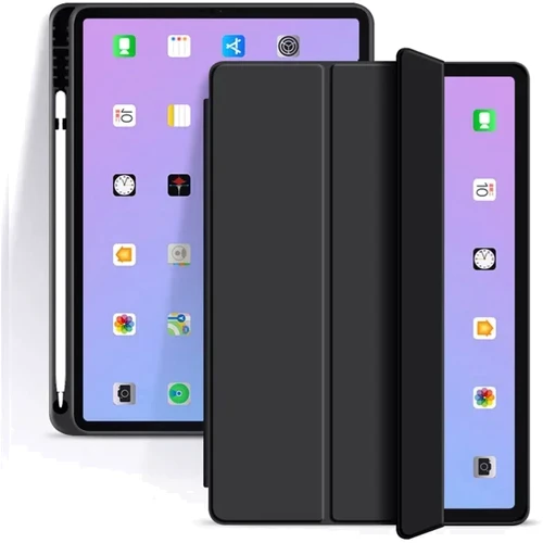 Аксессуар для iPad BeCover Tri Fold Soft TPU with Pencil mount Black for iPad Air 2020/iPad Air 2022 (706749): Цвет черный