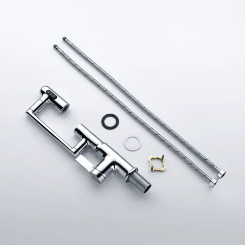 Смеситель для раковины Lefton Single-Hole Rotatable Faucet with Temperature Display-BF2204 Chrome: Тип излива Многонаправленный