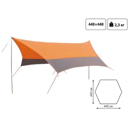 Аксессуар для палаток Тент со стойками Tramp Lite Tent orang (TLT-011) фото 7