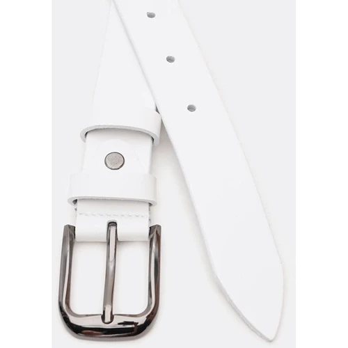 Жіночий ремінь Borsa Leather білий (V1FX34-white): Стать Женский