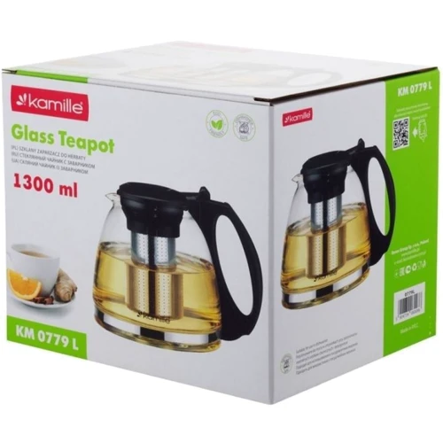 Заварочный чайник Kamille 1300мл (KM-0779L): Объем, л 1.3