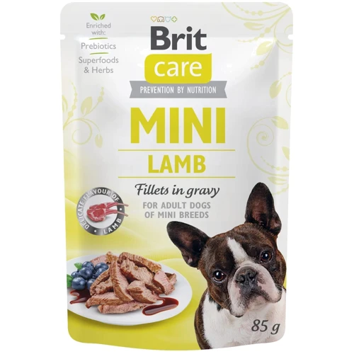 Вологий корм Brit Care Mini pouch філе в соусі янгенок 85g (8595602560301)