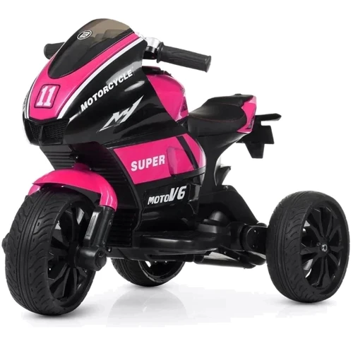 Дитячий електромотоцикл 3 колісний Bambi Racer Yamaha рожевий (M 4135EL-8)