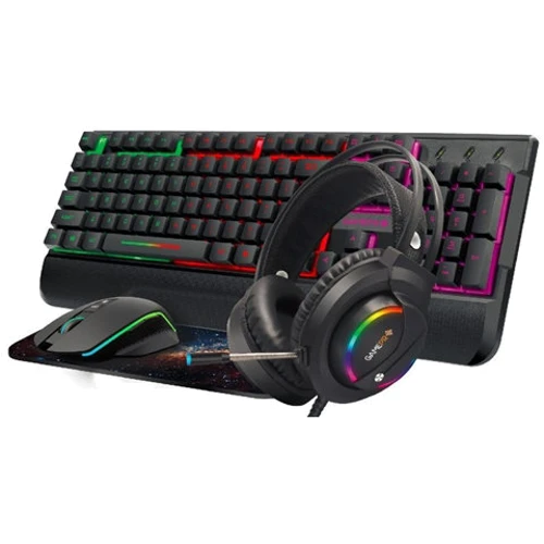 Комплект проводной GamePro GS1252 (клавиатура мышь и наушники): Назначение стандартная