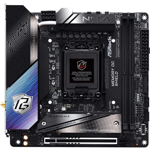 ASRock Z890I NOVA WIFI: Разъемы на плате M.2, USB Type-C, USB 3.2 Gen 1, USB 2.0