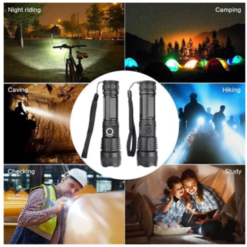 Ліхтар туристичний Solight WN34 LED flash light1000lm 2800mAh Li-Ion USB: Сертифікат захищеності IP44