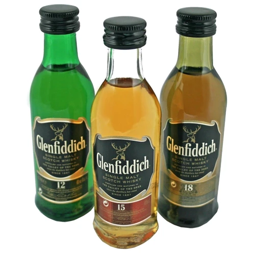 Виски Glenfiddich 12 Years Old 0.05л + 15 Years Old 0.05л + 18 Years Old 0.05л (DDSAT4P061)