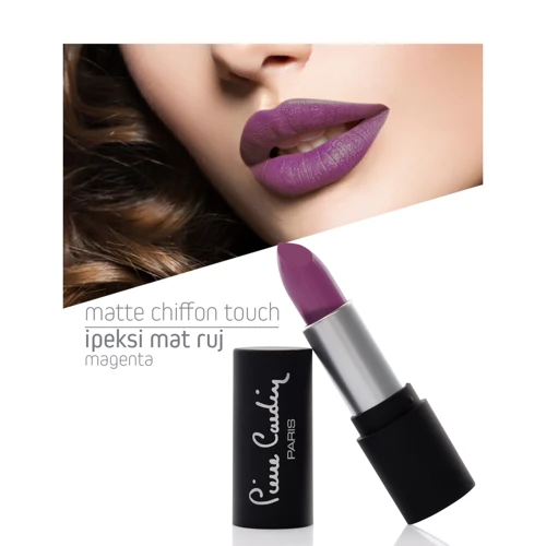 Pierre Cardin Matte Chiffon Touch Lipstick № 181 Magenta Помада для губ 4 g: Вид Губная помада