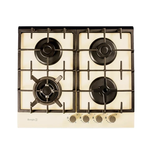 Варочная поверхность газовая Borgio 6272-18 (Ivory Glass) FFD: Рабочая поверхность стекло (закаленное)