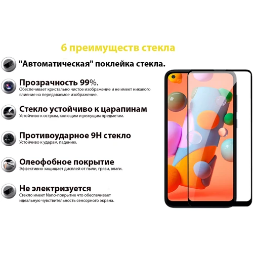 Аксесуар для смартфона BeCover Tempered Glass Black для Samsung A217 Galaxy A21s (707338)