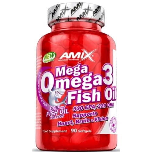 Amix Mega Omega 3 Fish Oil 1000mg ( 330mg/220mg ) 90 soft gel / 90 serving