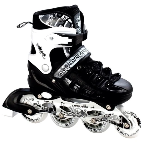 Ролики-коньки Scale Sport 2in1. Black (размер 29-33): Расположение колес in-line