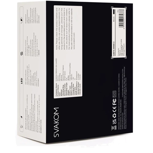 Ерекційне віброкільце Svakom Winni 2, керування зі смартфона, пульт ДУ