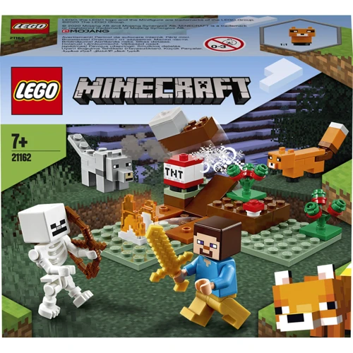 Конструктор LEGO Minecraft Пригоди в тайзі 74 деталі (21162): Рекомендований вік від 7 до 12 років