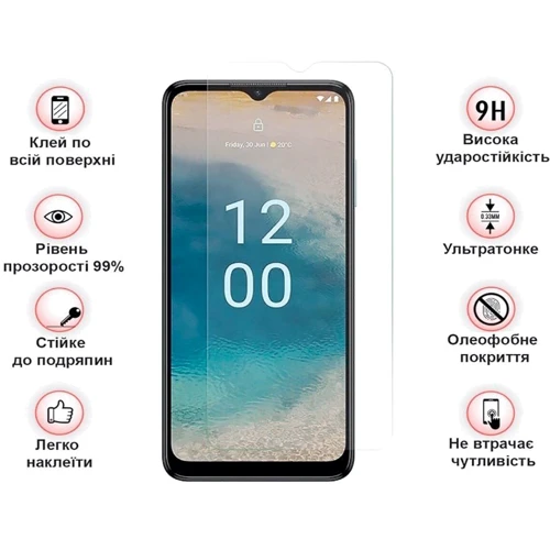 Аксесуар для смартфона BeCover Tempered Glass 3D Crystal Clear для Nokia G22 (709250): Тип защитное стекло