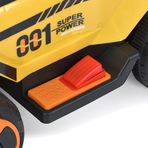 Детский электромобиль-толокар 3в1 Bambi Трактор с ковшом желтый (M 5783BLR-6)