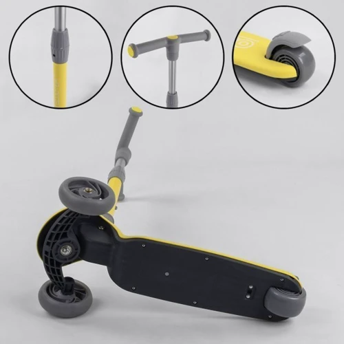 Самокат Best Scooter желтый (D-0449): Материал колес полиуретан