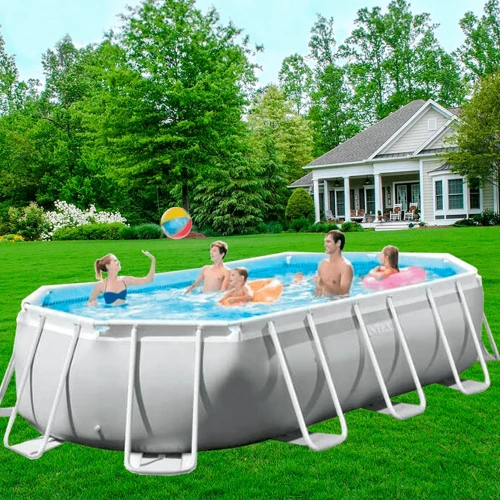 Каркасний басейн Intex 26796, 503 x 274 x 122 см (5678 л/ч, сходи, тент, підстилка) фото 1